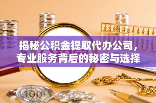巴州揭秘公积金提取代办公司，专业服务背后的秘密与选择指南