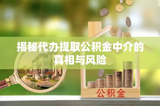 巴州揭秘代办提取公积金中介的真相与风险