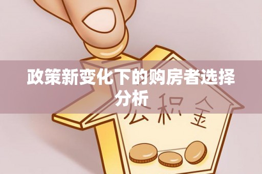 巴州政策新变化下的购房者选择分析