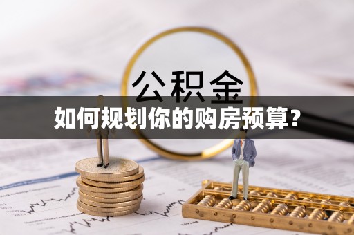 巴州如何规划你的购房预算？