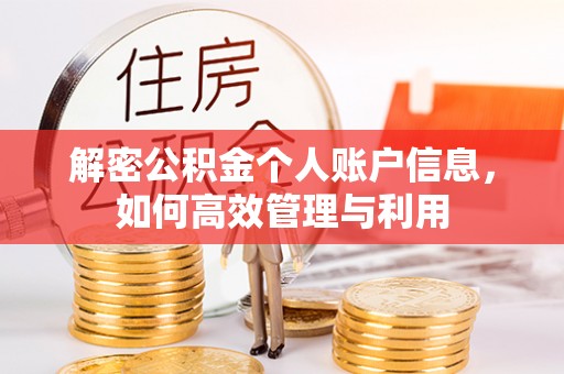 巴州解密公积金个人账户信息，如何高效管理与利用